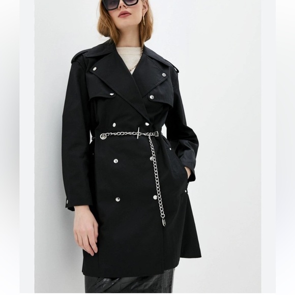 Michael Kors Black trench coat - Picture 4 of 5